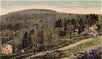 View from the other side of the ridge, where the road (today NY 28) descends from Highmount towards Fleischmanns