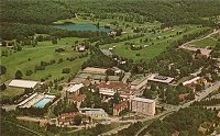 1960's aerial view of Grossinger's