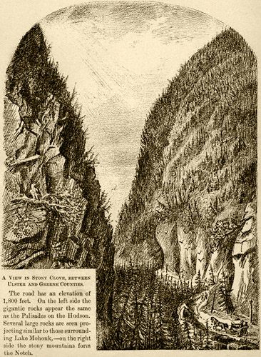 A View In Stony Clove, Between Ulster And Greene Counties