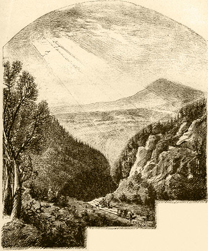 Descending into Kaaterskill Clove