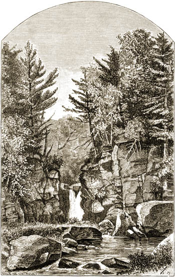 Church's Ledge and bridge, Kaaterskill Clove