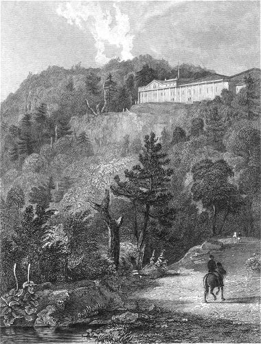 "View of the Catskill Mountain House, NY" by Thomas Cole, c. 1828