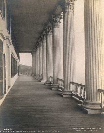 1897 Loeffler Photograph of the Piazza of the Mountain House